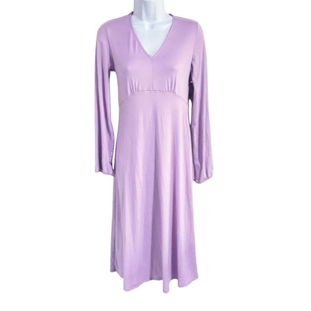 Velvet Torch Purple Long Sleeve MIDI Dress Size Medium - NWOT